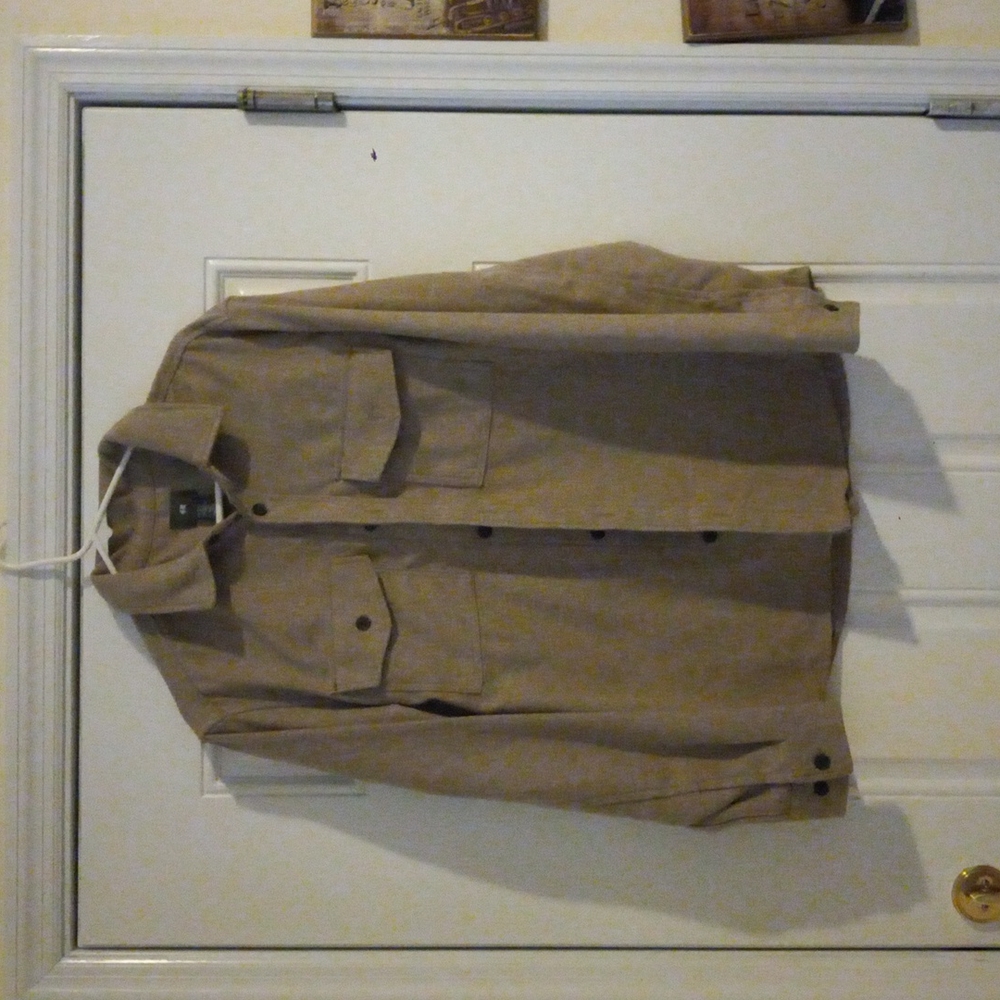 H&M Large Tan Button Up